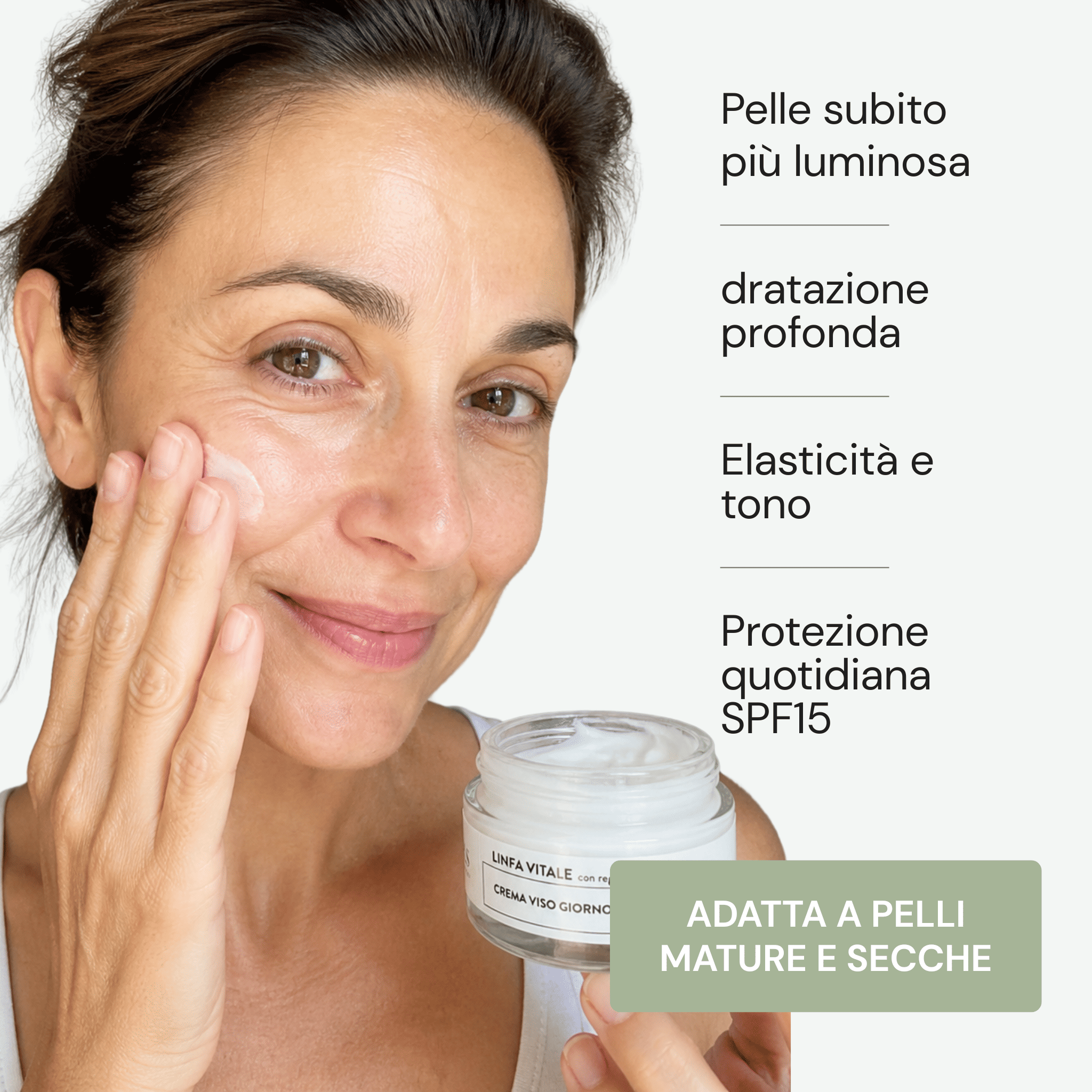 Crema Viso Giorno Linfa Vitale con Regolatore del Dermobiota