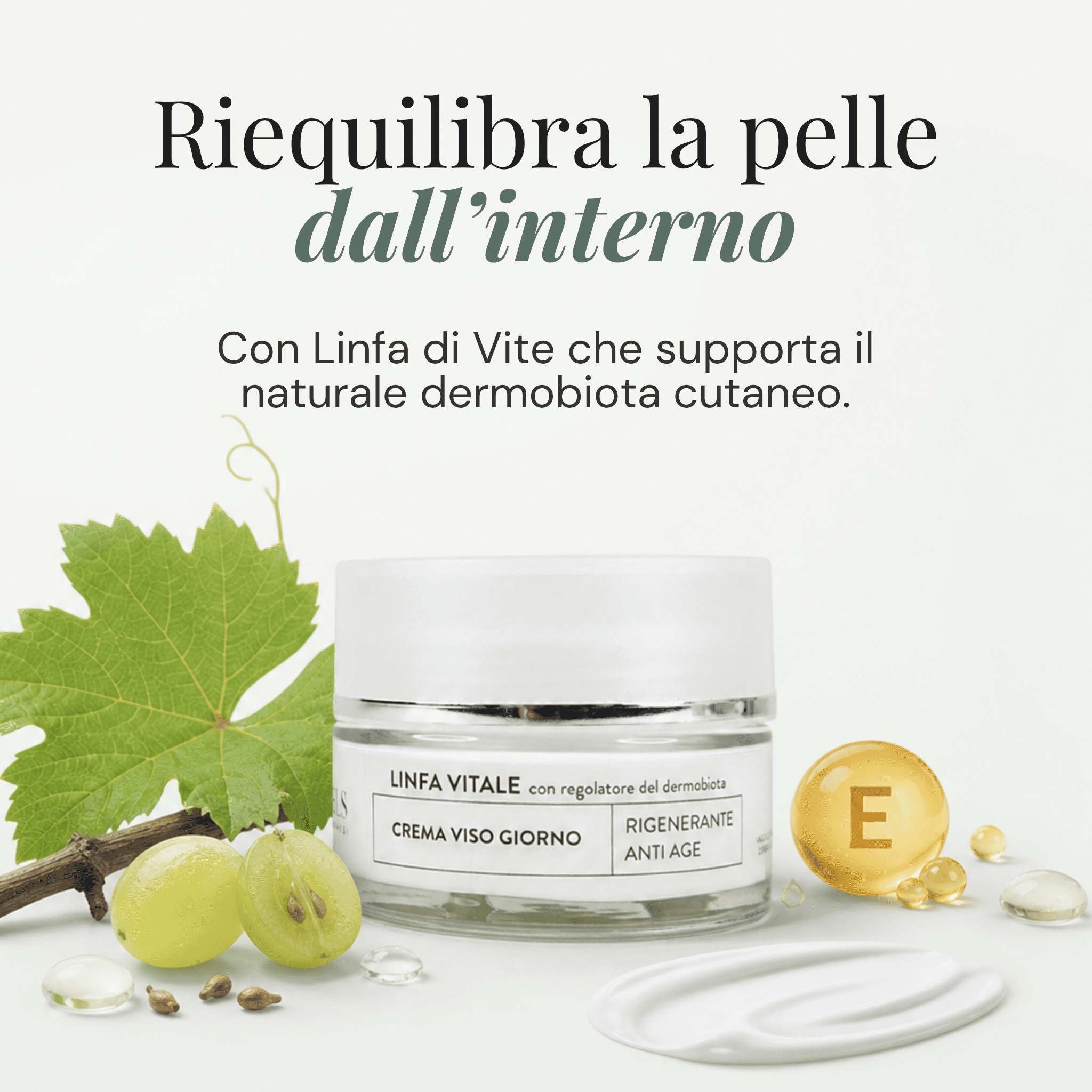 Crema Viso Giorno Linfa Vitale con Regolatore del Dermobiota