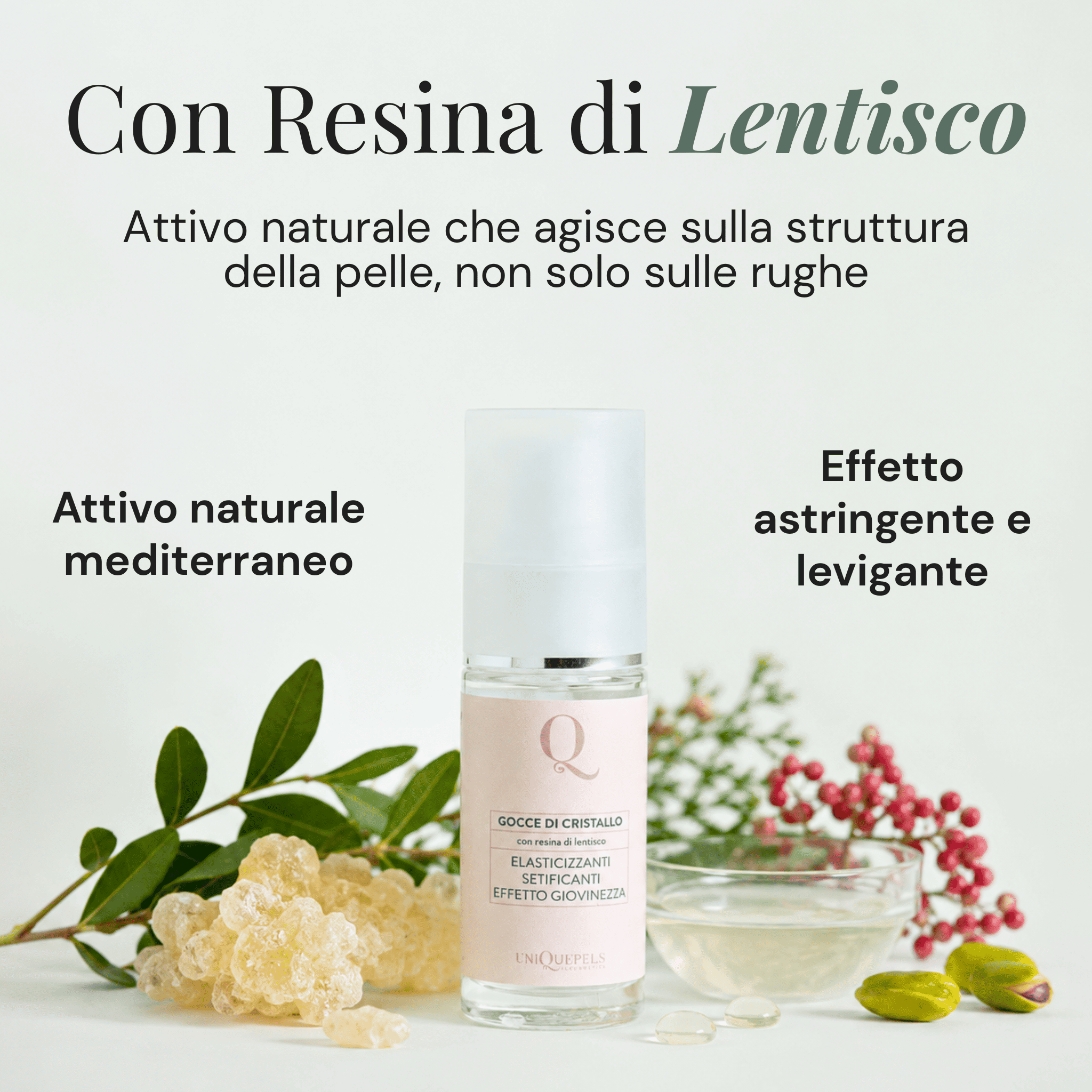 Gocce di Cristallo all'Estratto di Resina di Lentisco