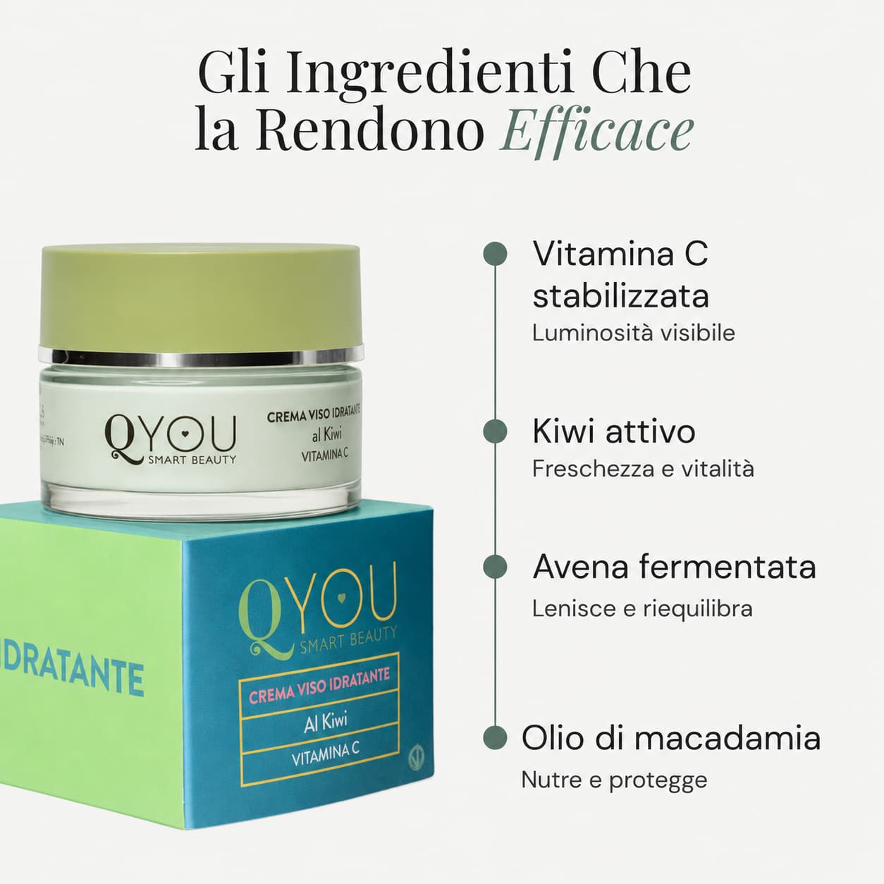 Crema Viso Idratante al Kiwi e Vitamina C