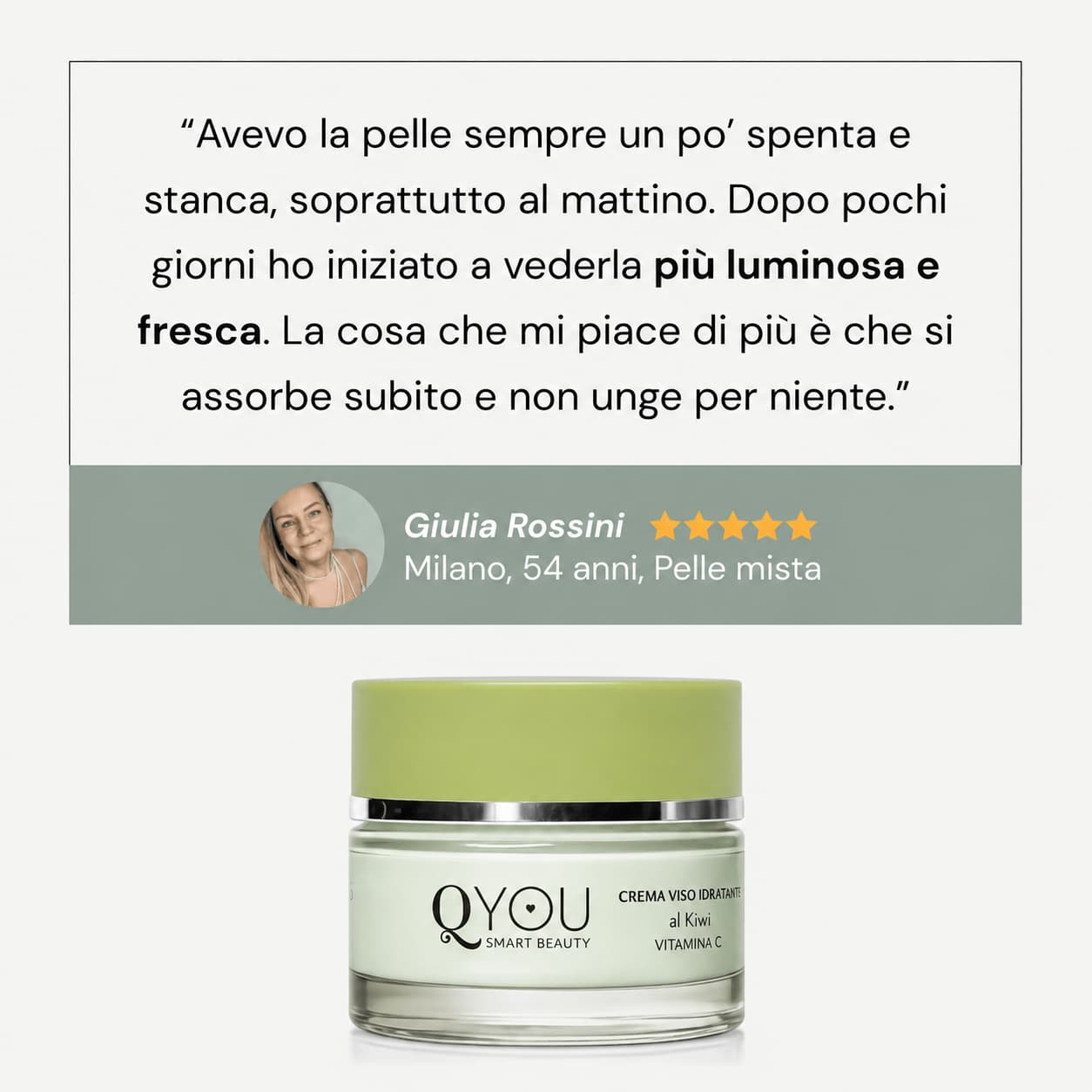 Crema Viso Idratante al Kiwi e Vitamina C