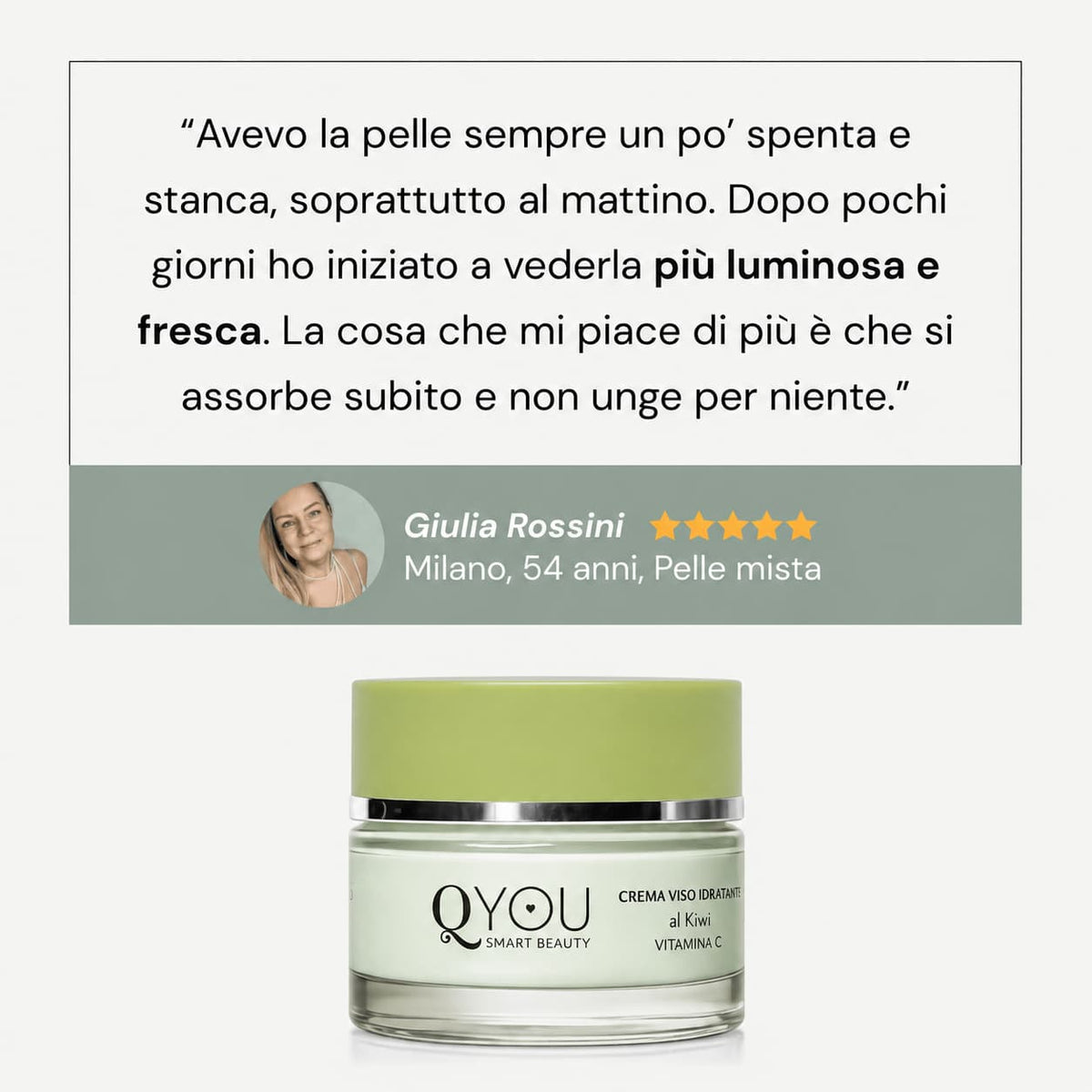 Crema Viso Idratante al Kiwi e Vitamina C