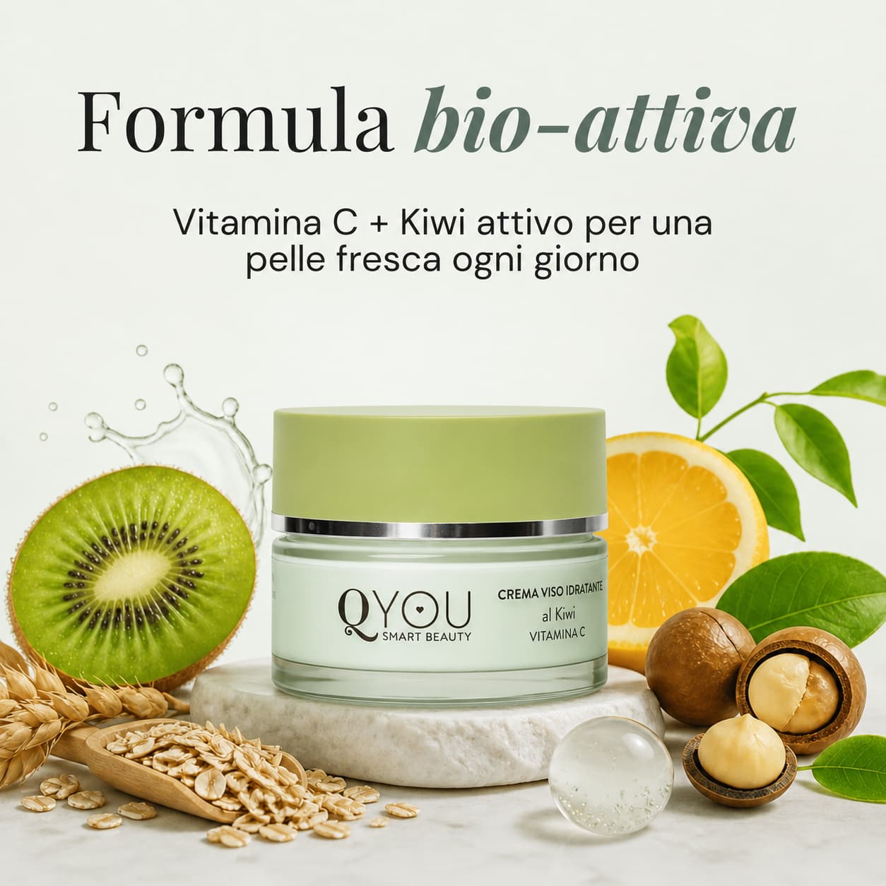 Crema Viso Idratante al Kiwi e Vitamina C