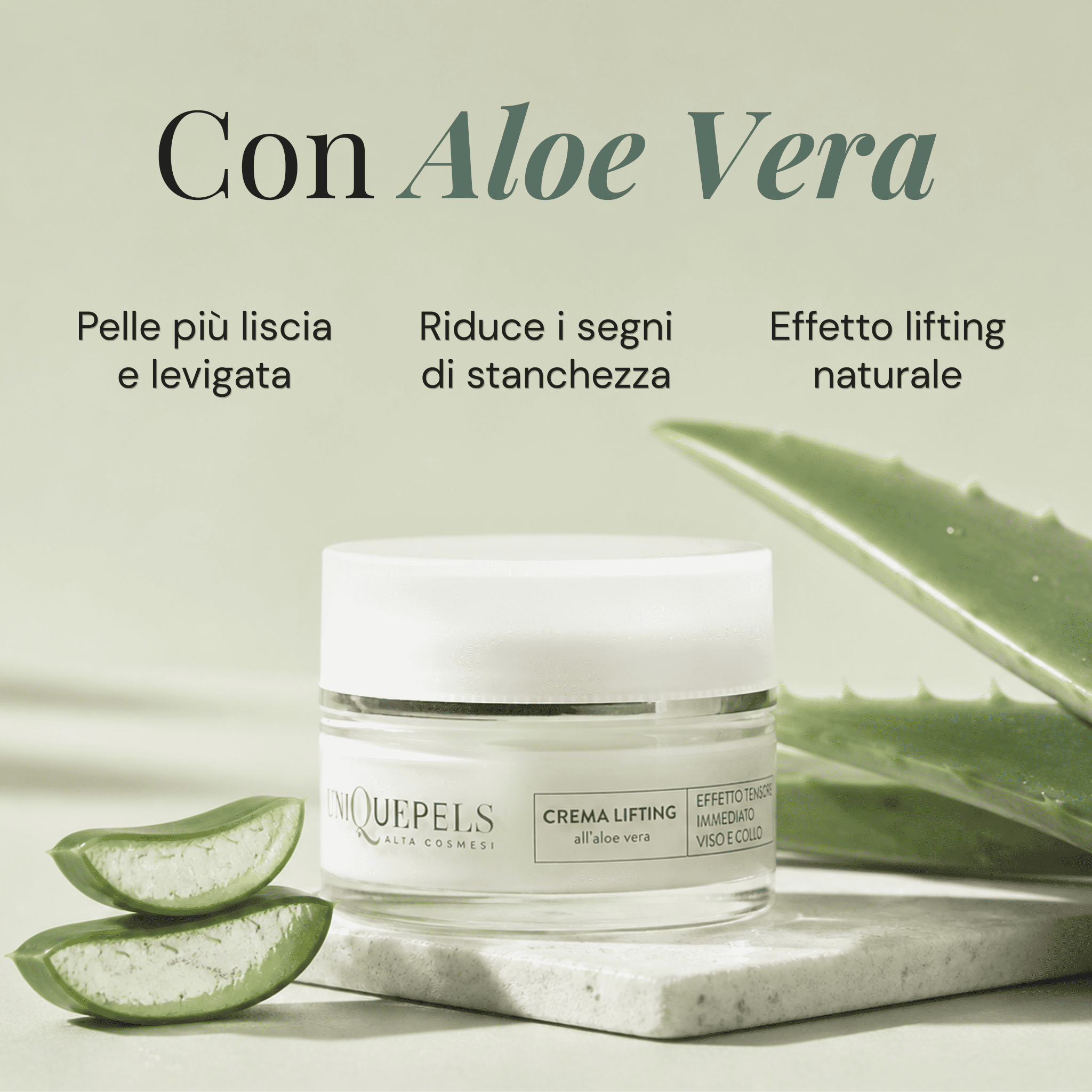 CREMA VISO LIFTING ALL'ALOE VERA – Uniquepels