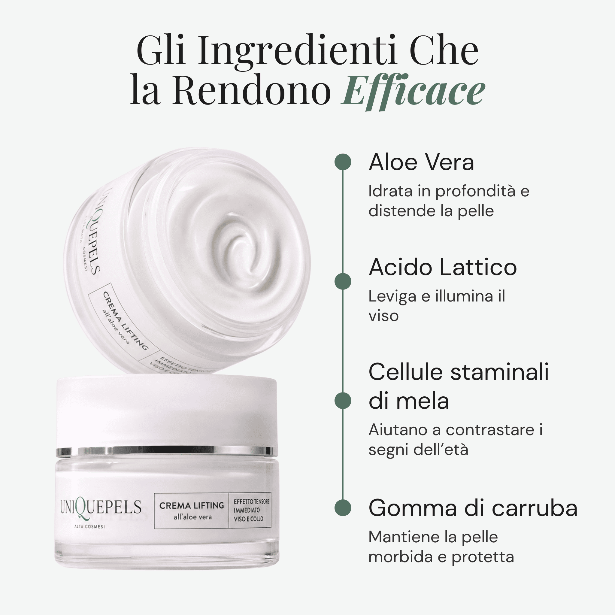 Crema Viso Lifting All'Aloe Vera