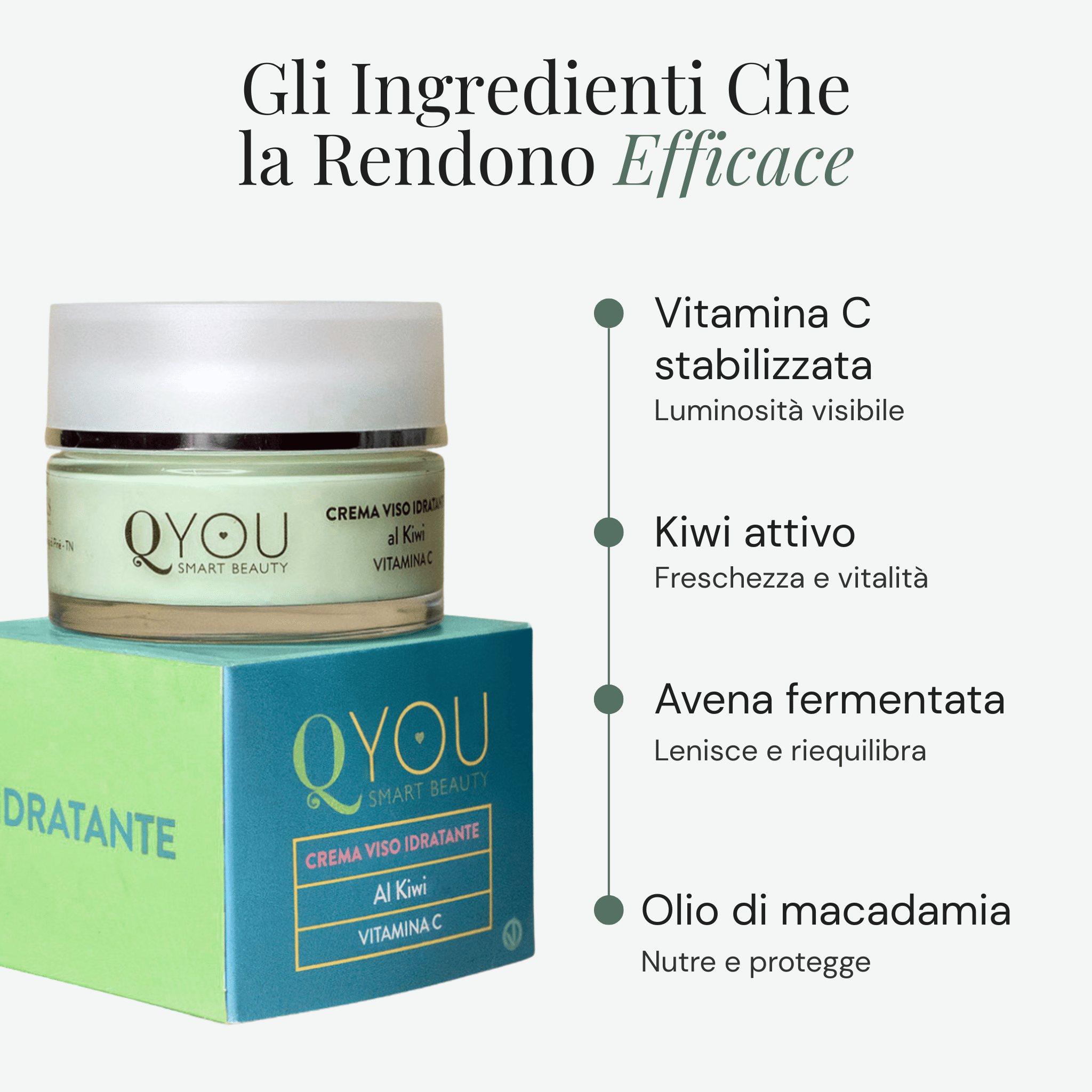 Crema Viso Idratante al Kiwi e Vitamina C