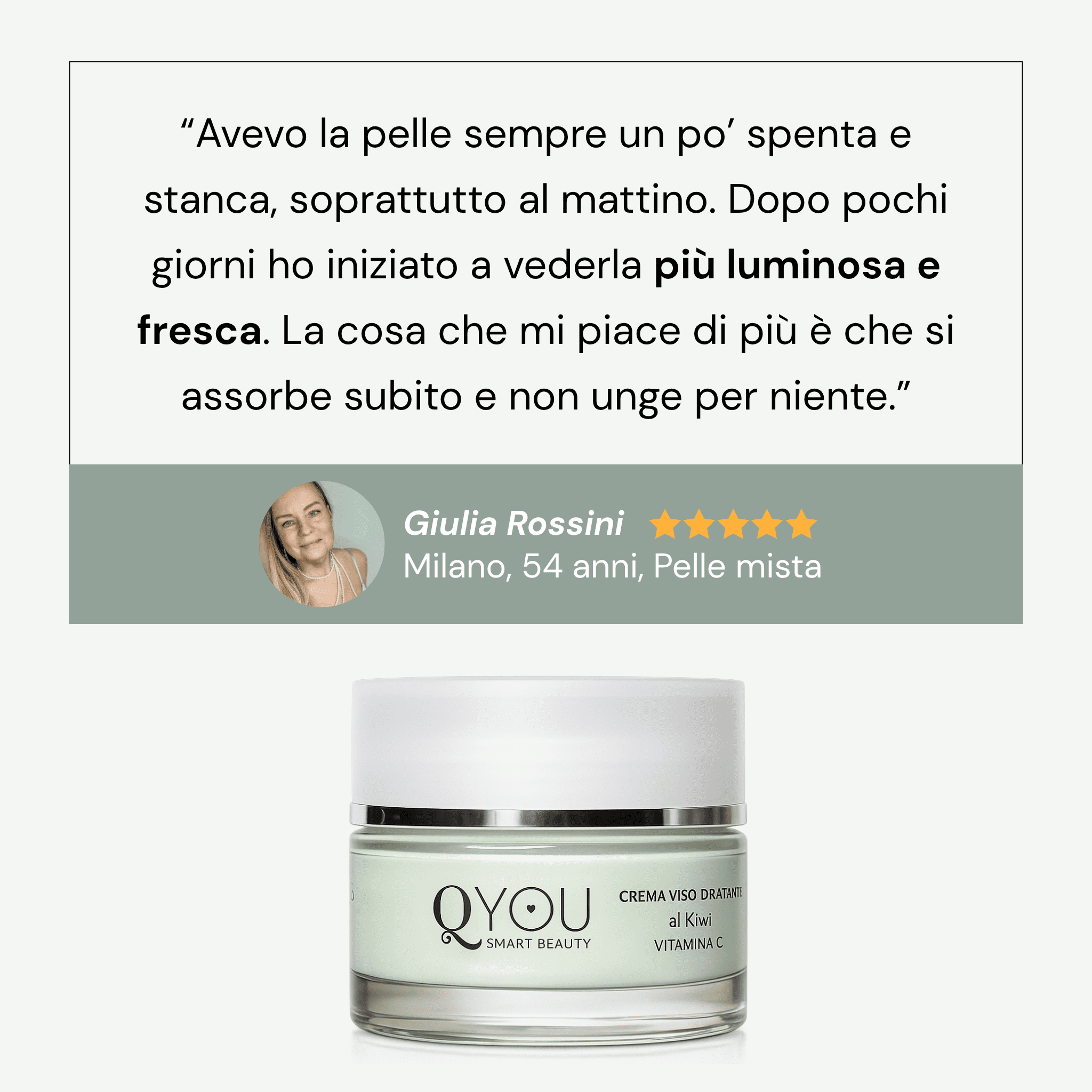 Crema Viso Idratante al Kiwi e Vitamina C