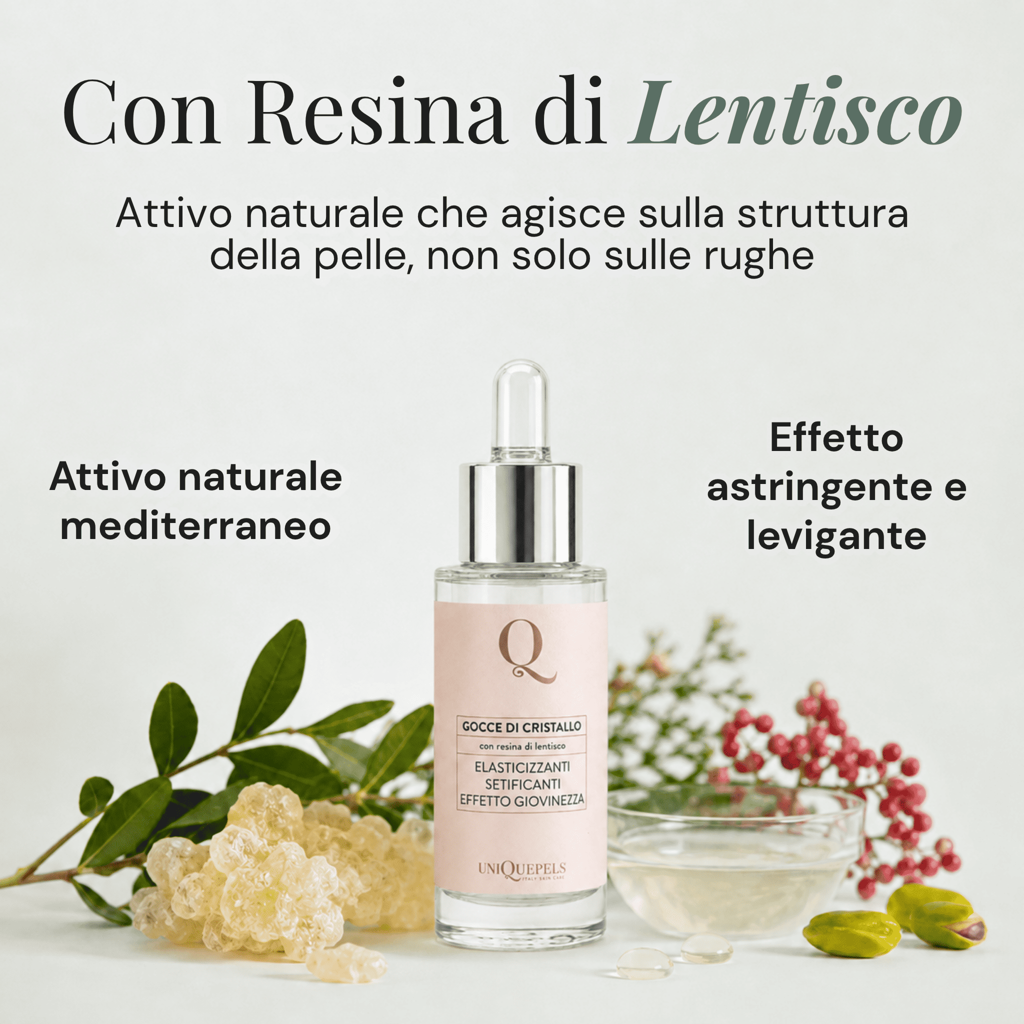 Gocce di Cristallo all'Estratto di Resina di Lentisco