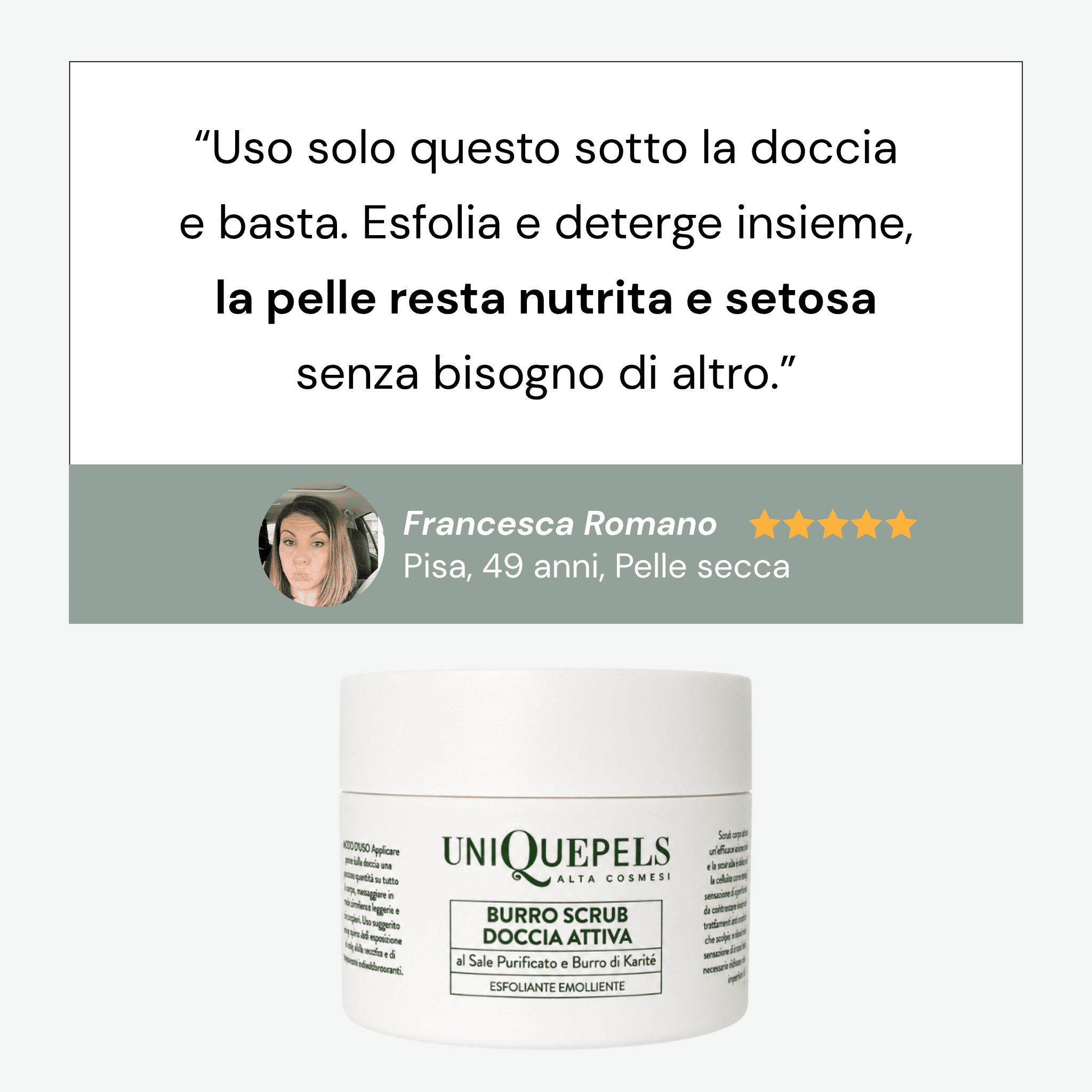 Burro Scrub Doccia Attiva